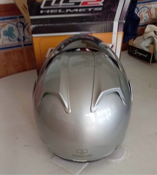 Casco Moto Integral Mitaka Plata