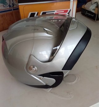 Casco Moto Integral Mitaka Plata