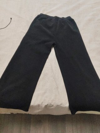 Pantalón ancho pana negro mujer Talla M