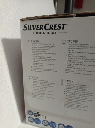 Tostador SilverCrest 850W con parrilla