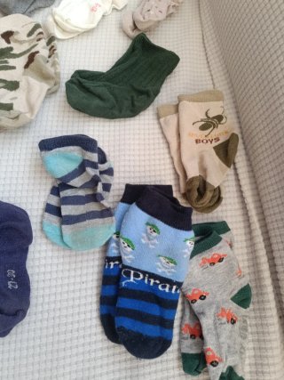 Lote 12 pares calcetines niño talla 25