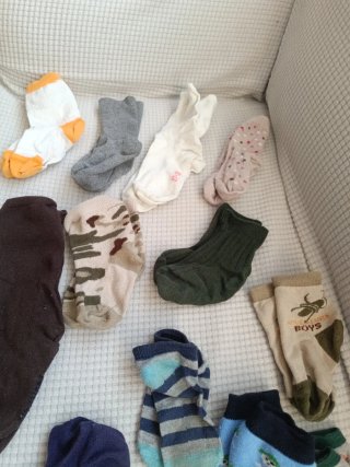 Lote 12 pares calcetines niño talla 25