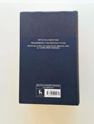 Critica de la razón pura, Prolegomenos, Kant