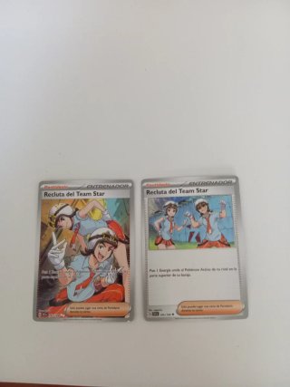 Cartas Pokémon Recluta del Team Star