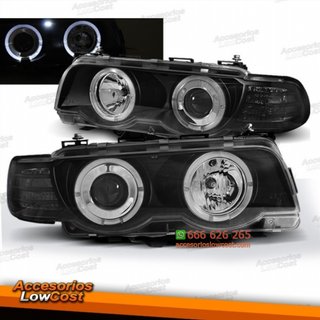 FAROS OJOS  DE ANGEL E38, 98-01 CRISTAL CLARO/NEG
