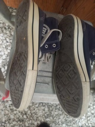 Zapatillas Mustang Hombre Azul/Blanco