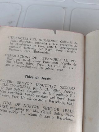 1922 La sagrada biblia en catalan
