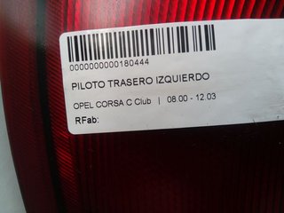 OPEL CORSA C Club PILOTO TRASERO IZQUIERDO