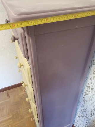 Cómoda y cabecero de madera maciza