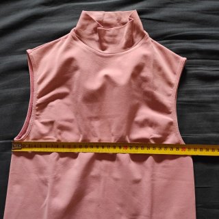 Canotta donna rosa collo alto