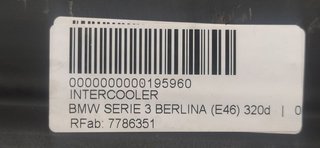 BMW SERIE 3 BERLINA (E46) 320d INTERCOOLER