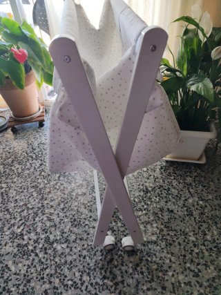 Minicuna Tijera Tipi Oso Blanco