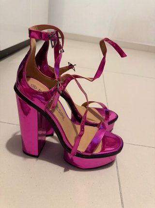 Sandalias Plataforma Rosa Lic Desire