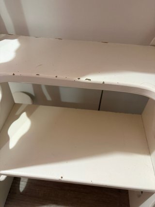 Escalera madera cama alta hecha a mano