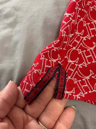 Polo Carolina Herrera Rojo Logo CH
