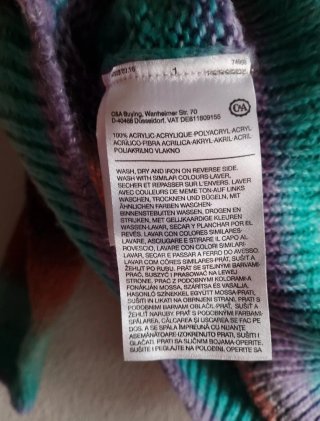 Jersey C&A rayas multicolor