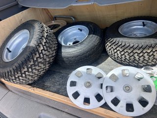 Ruedas para remolque 3 unidades 16,5x6,5x8