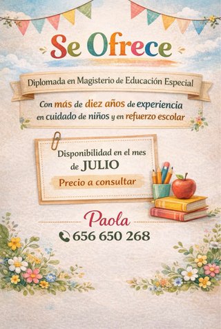 Refuerzo escolar y respiro familiar