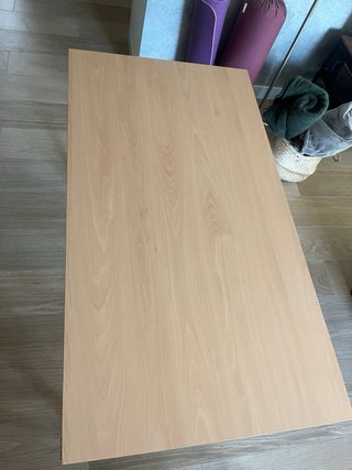 Mesa de escritorio madera y metal