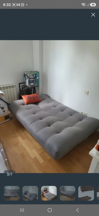 Sofá 3 plazas gris Maisons du Monde