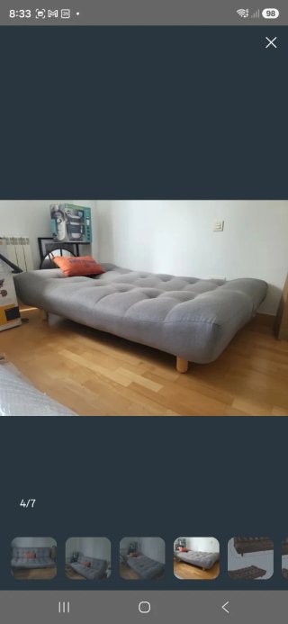 Sofá 3 plazas gris Maisons du Monde