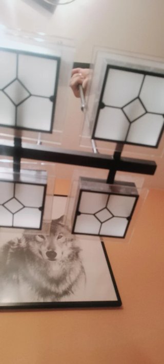 Lámpara de techo moderna cristal y metal