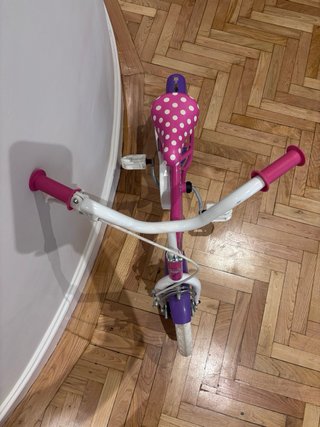 Bici Minnie Mouse 12 pollici senza rotelle