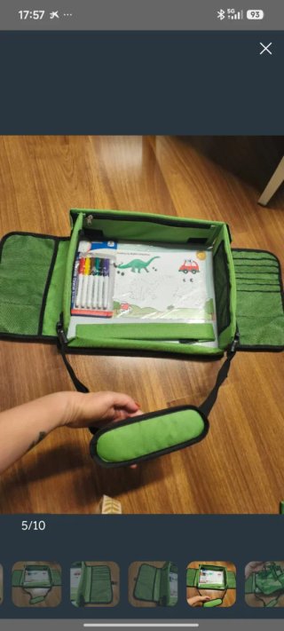 Mesa de viaje para niños plegable