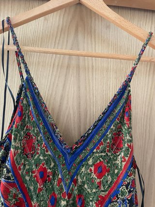 Vestido largo Zara estampado bohemio
