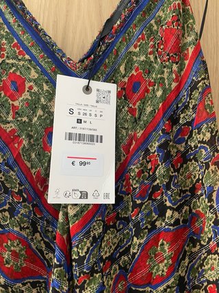 Vestido largo Zara estampado bohemio