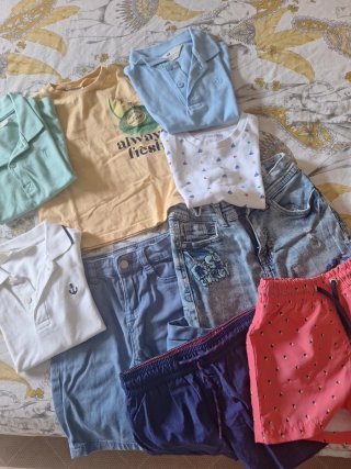 Lote Ropa Verano Niño 9 piezas.