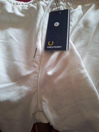 Pantalón corto Fred Perry Talla M Blanco