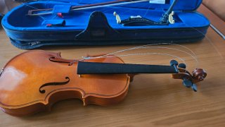 Violín 49 cm Desmontado Solo para decoración