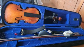 Violín 49 cm Desmontado Solo para decoración