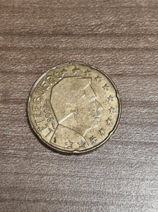 Moneda 20 Céntimos Luxemburgo 2007