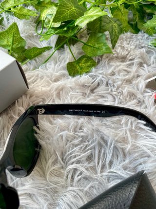 Gafas de Sol Ray-Ban Wayfarer Negro Lente Verde