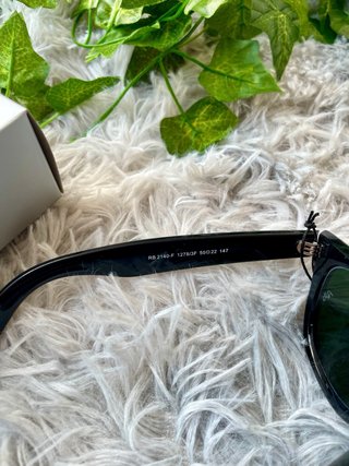 Gafas de Sol Ray-Ban Wayfarer Negro Lente Verde
