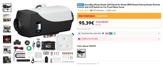 Calefactor Diésel Vevor 12V 8kW Camper A ESTRENAR