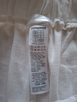 Pantaloni Yamamay bianchi gamba larga
