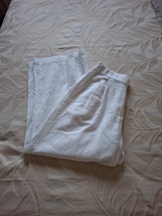 Pantaloni Yamamay bianchi gamba larga