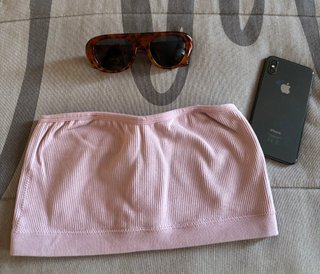 Top niña/adolecente banda rosa talla única