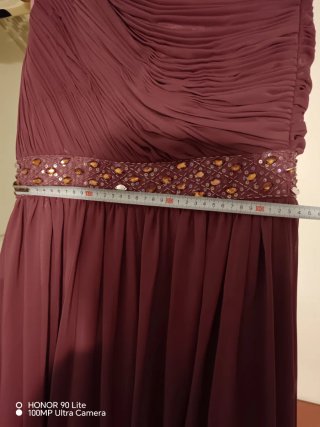 Vestido fiesta largo rosa/morado