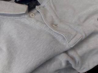 Polo Ralph Lauren hombre talla S gris clarito