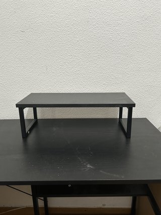 Mesa escritorio L negra metal