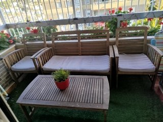 Muebles de terraza de madera