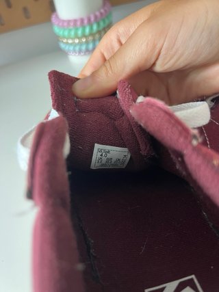 Zapatillas Vans Granate Talla 35