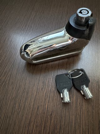 Candado de disco seguridad con llave