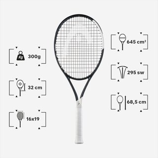 Raqueta de tenis adulto 300 g, Head Speed MP 2026 Negro