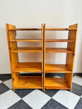 Estanterías de madera 2 unidades