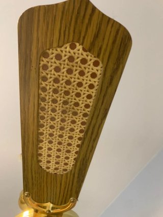Ventilador de techo dorado